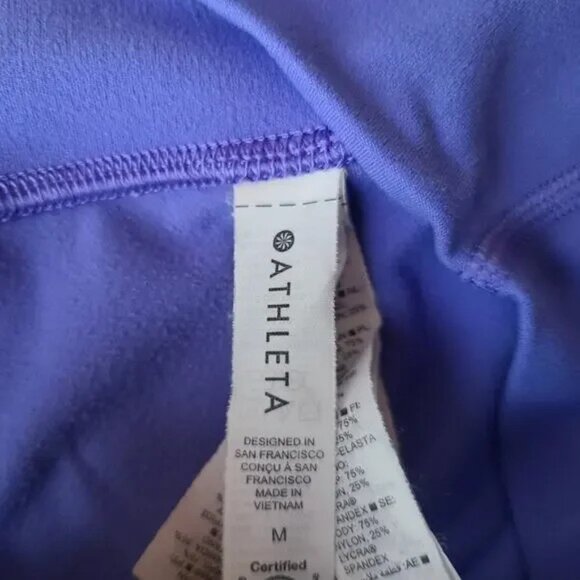 ATHLETA Transcend Tight Vibrant Blue/Purple Athletic Leggings Size Medium - Picture 10 of 10